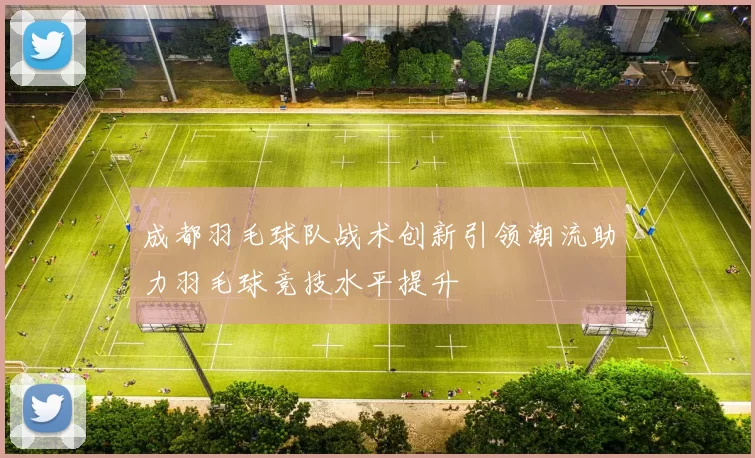 成都羽毛球队战术创新引领潮流助力羽毛球竞技水平提升